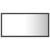 vidaXL Mirror Gray Engineered wood Medium Vanity Mirror Rectangular
