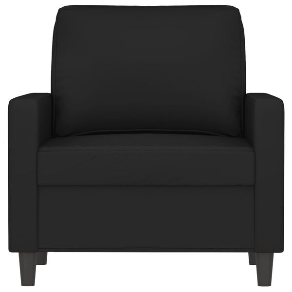 vidaXL Sofa Chair Black Velvet (100% polyester), Metal Single