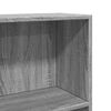 vidaXL Bookcase Grey Sonoma Engineered Wood Medium Bookcase