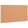 vidaXL Cork Board with Solid Pine Wood Frame 39.4x21.7"