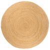 vidaXL Area Rug Natural Jute Tone 100% Jute Large Durable Area Rug