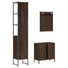 vidaXL Bathroom Furniture Set Brown Oak Engineered Wood Standard Cabinet