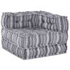 vidaXL Modular Sofa 3 pcs Grey Print Fabric