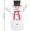vidaXL Snowman Figure White Fabric 35.4 in Decorative Inlays