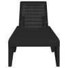 vidaXL Sun Lounger Anthracite Polypropylene 73.2 x 23.6 x 11.4 in