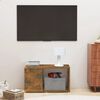 vidaXL TV Cabinet Smoked Oak Engineered Wood Medium TV Cabinet Simple
