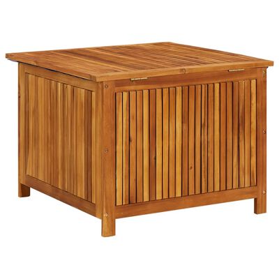 vidaXL Patio Storage Box 29.5"x29.5"x22.8" Solid Acacia Wood