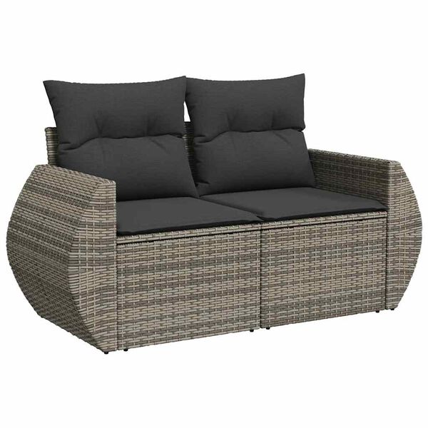 vidaXL Patio Sofa Set Gray