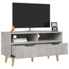 vidaXL TV Cabinet Concrete Grey Engineered Wood Medium TV Cabinet