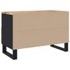 vidaXL TV Cabinet Black and natural wood