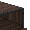 vidaXL Drawer Cabinet Brown Oak Engineered Wood, Metal