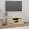 vidaXL TV Cabinet With Door Sonoma oak Engineered wood Medium