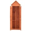 vidaXL Garden Storage Shed Brown Wood 28.0 x 23.6 x 83.9 in