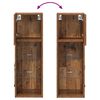 vidaXL Wall-mounted TV Cabinets with LED Strip Lights 2 pcs Old Wood