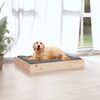 vidaXL Dog Bed Natural Wood Solid pine wood Medium Minimalistic