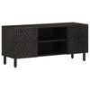 vidaXL TV Cabinet Black Solid mango wood, engineered wood, iron TV Cabinet