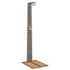 vidaXL Garden Shower Gray 60 x 80 x 214 cm Poly rattan