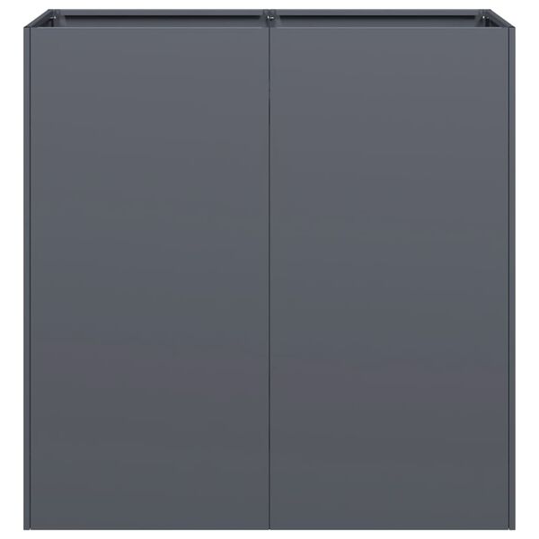 vidaXL Planter Anthracite Cold-rolled Steel Large Decorative Inlays