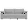 vidaXL Sofa Cloud Grey 86.22 x 30.31 x 32.28 in Fabric