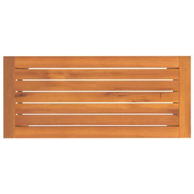 vidaXL Patio Bench 31.5"x13.8"x17.7" Solid Wood Acacia