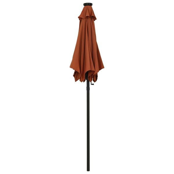 vidaXL Garden Parasol Terracotta and Dark Grey