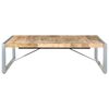 vidaXL Coffee Table Rough Mango Wood Rough Mango Wood, Powder-Coated Steel