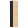 vidaXL Highboard Black Engineered wood Tall Highboard Rectangular
