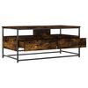 vidaXL Coffee Table Smoked oak Engineered wood, metal Medium