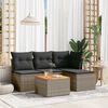 vidaXL Garden Sofa Set Grey