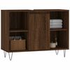 vidaXL Bathroom Cabinet Brown Oak Engineered Wood Medium