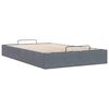 vidaXL Ottoman Bed Frame Dark Grey Velvet, Metal, Plywood, Engineered Wood