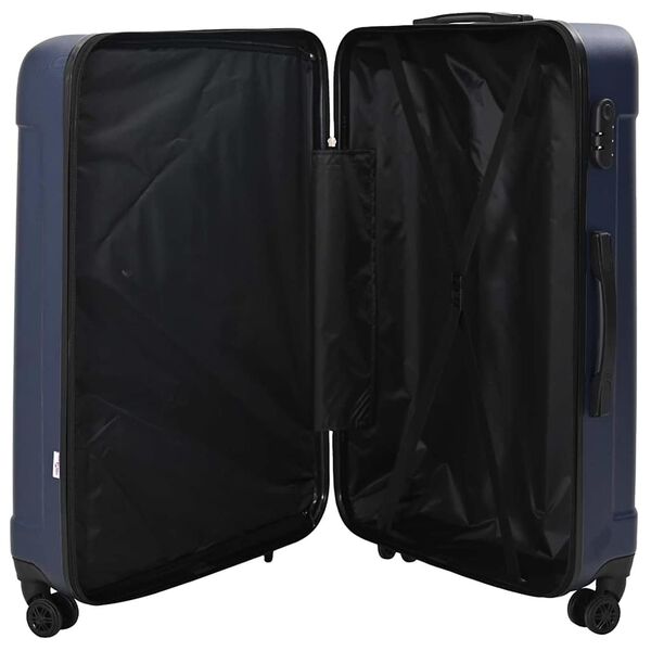vidaXL Suitcase Set with Lock 3 pcs Dark blue 50 x 31 x 78 cm