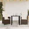 vidaXL Garden Dining Set Brown (chairs)