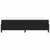 vidaXL Bed Frame with Mattress Black 70.87 x 78.74 in Fabric
