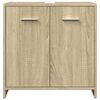 vidaXL Bathroom Furniture Set Sonoma Oak Engineered Wood Large