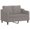 vidaXL Sofa Set Taupe Fabric (100% polyester), metal, textilene, plywood