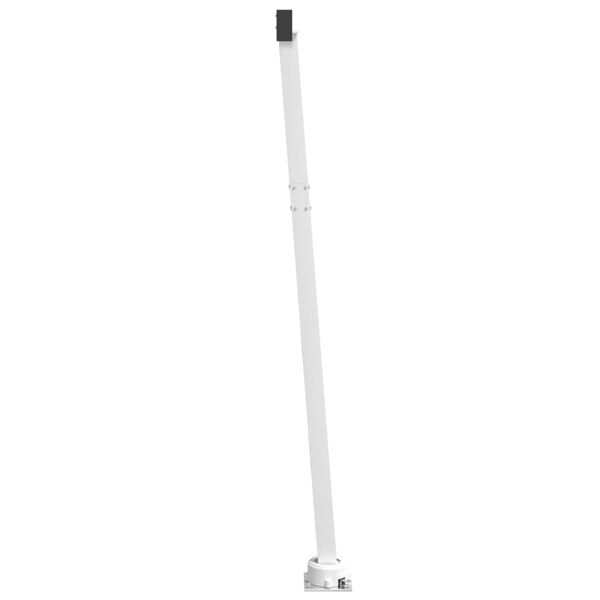 vidaXL Awning Post Set White Iron 236.2 x 96.5 in Adjustable Armrests