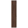 vidaXL Slim Storage Cabinet Brown Oak 11.8"x16.7"x88.6" Engineered Wood