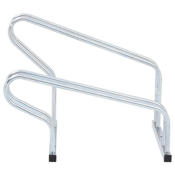 vidaXL Bicycle Stand for 2 Bikes Floor Freestanding Galvanized Steel