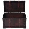 vidaXL Chest Brown Wood and Engineered wood Large Portable Chest