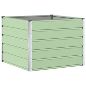 vidaXL Planter Pastel Green 100 x 100 x 75 cm Steel