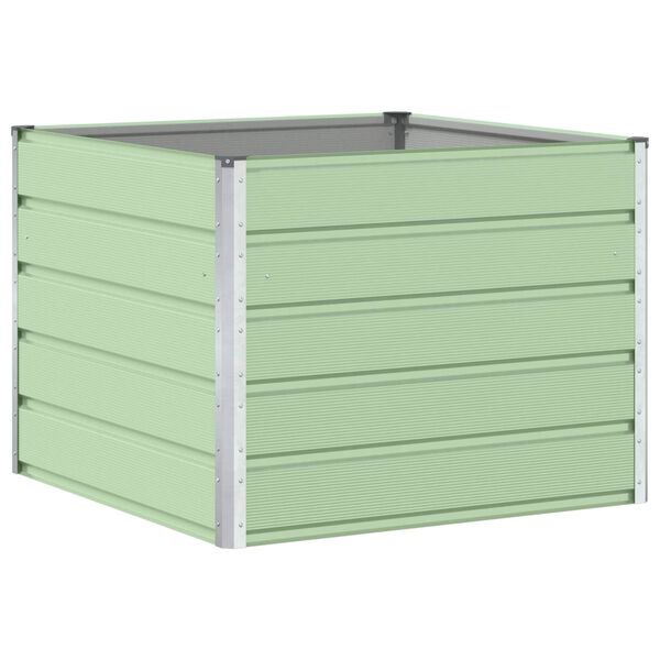 vidaXL Planter Pastel Green 100 x 100 x 75 cm Steel