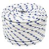 vidaXL Boat Rope White 0.47 " 82.0 ' Polypropylene