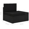 vidaXL Garden Lounge Set Black