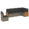 vidaXL Garden Sofa Set Grey, Dark Grey