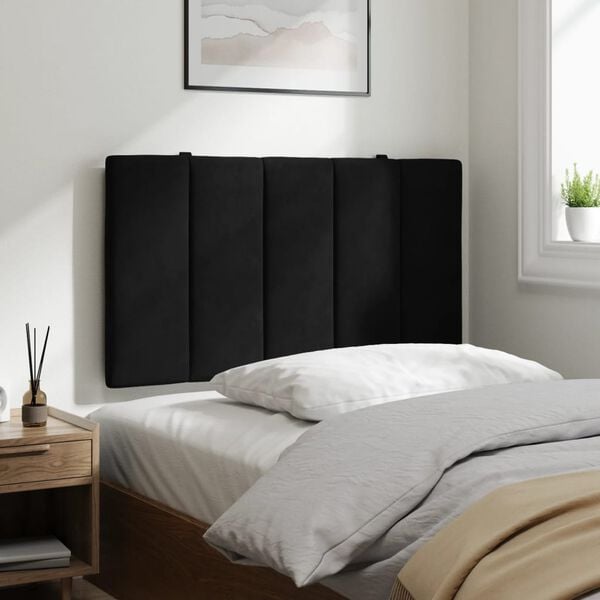 vidaXL Headboard Cushion Black Velvet