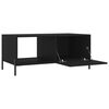 vidaXL Coffee Table Black Engineered wood and metal Medium Coffee Table