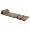 vidaXL Floor Chair Taupe Microfiber (100% polyester) with foam filling
