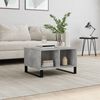 vidaXL Coffee Table Concrete gray Engineered wood, metal Medium