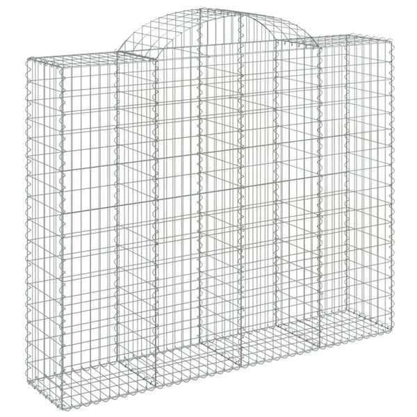 vidaXL Gabion Basket Pack of 20 Silver Galvanized iron
